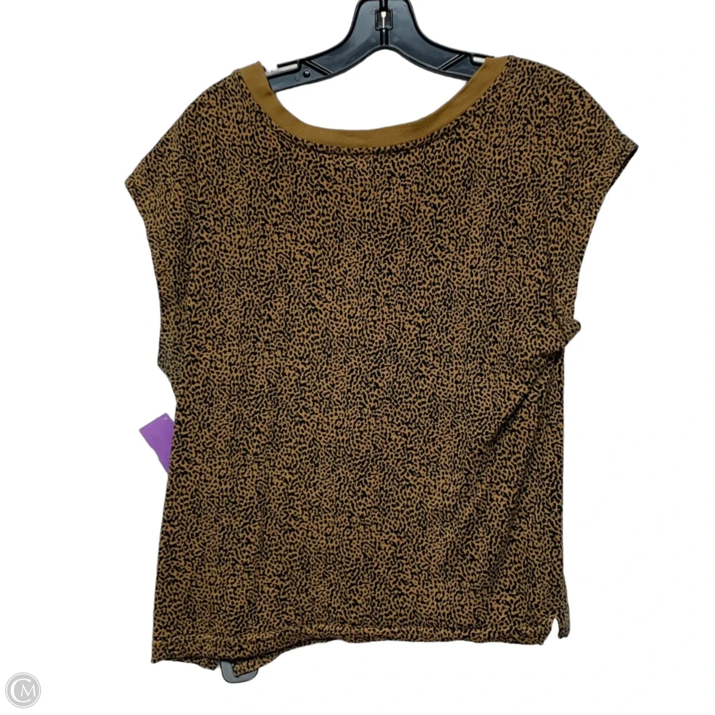 Top Short Sleeve By Loft In Animal Print, Size: S
