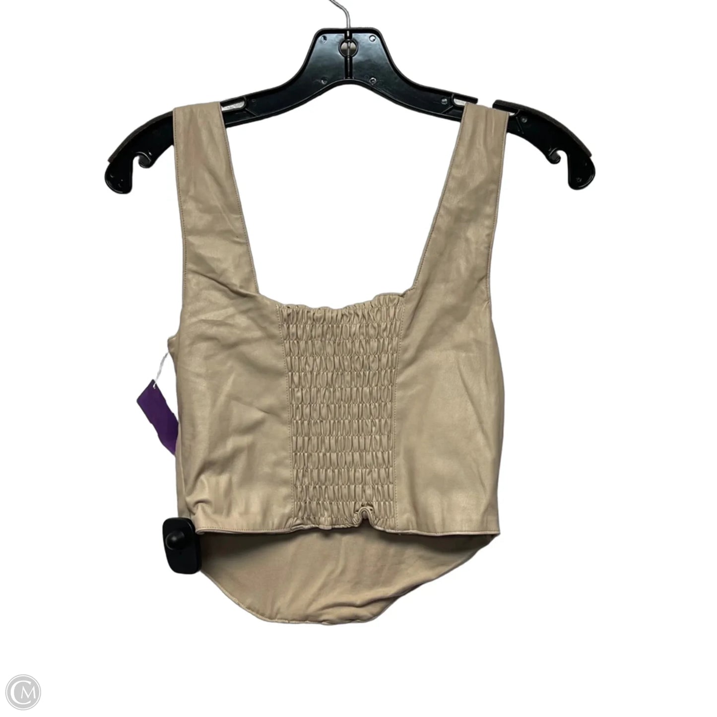 Top Sleeveless By 7 For All Mankind In Tan, Size: Xs