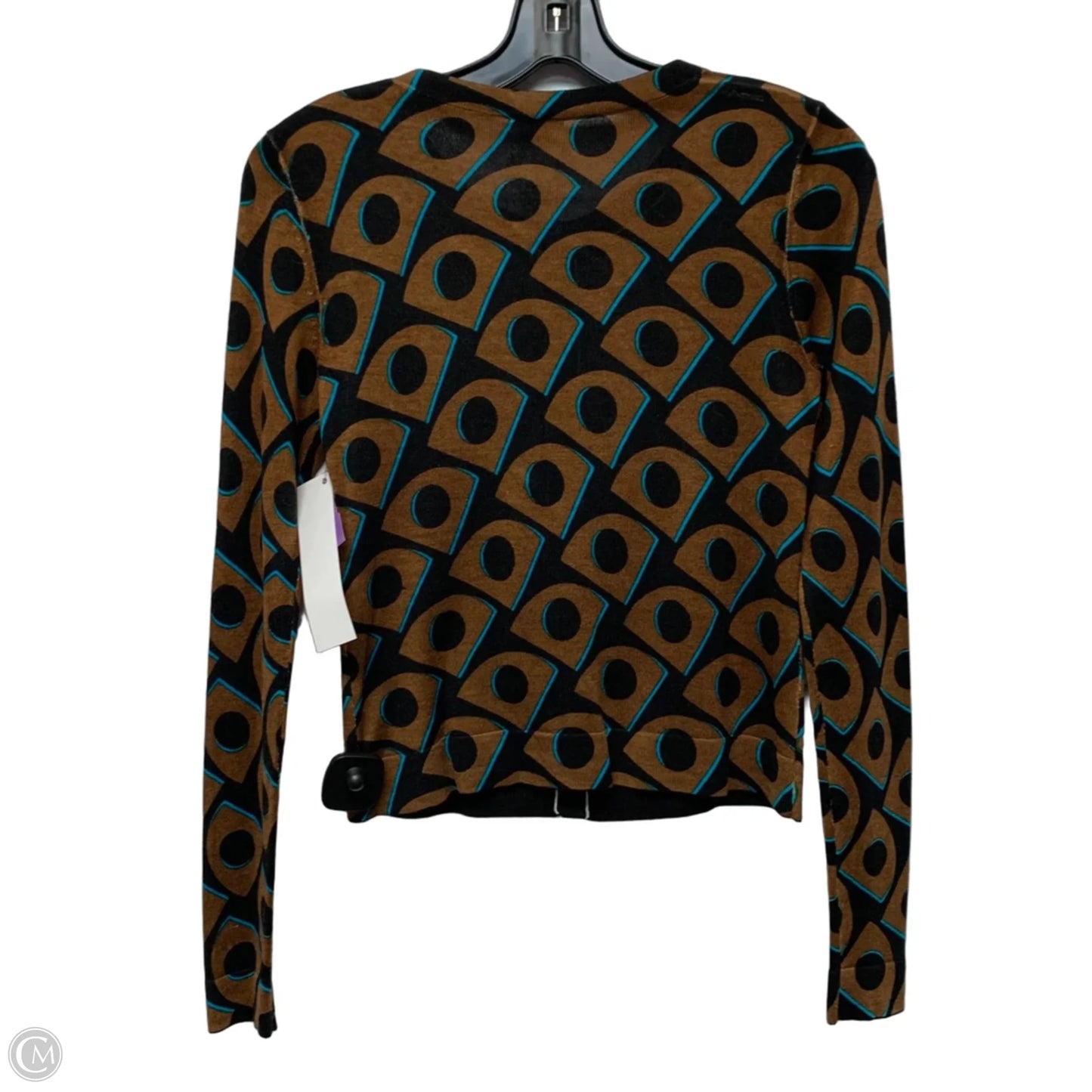 Cardigan Designer By Diane Von Furstenberg In Leopard Print, Size: Xsp