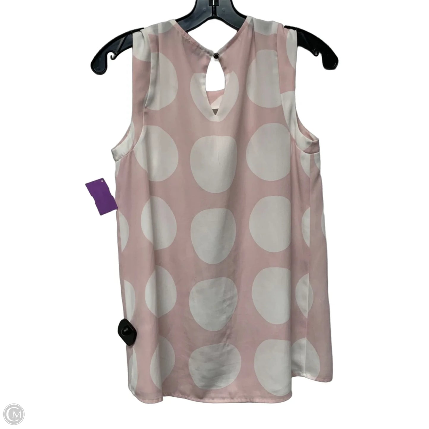 Blouse Sleeveless By Vince Camuto In Polkadot Pattern, Size: Xs