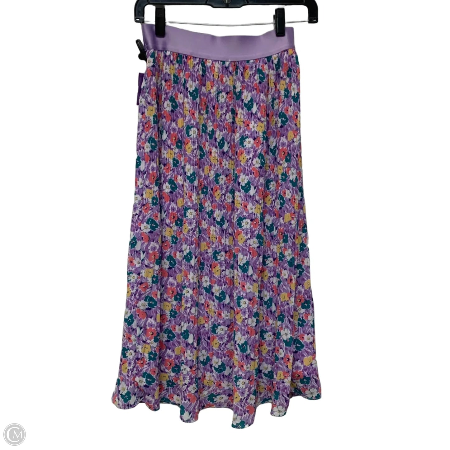 Skirt Midi By Skies Are Blue In Purple, Size: Xs