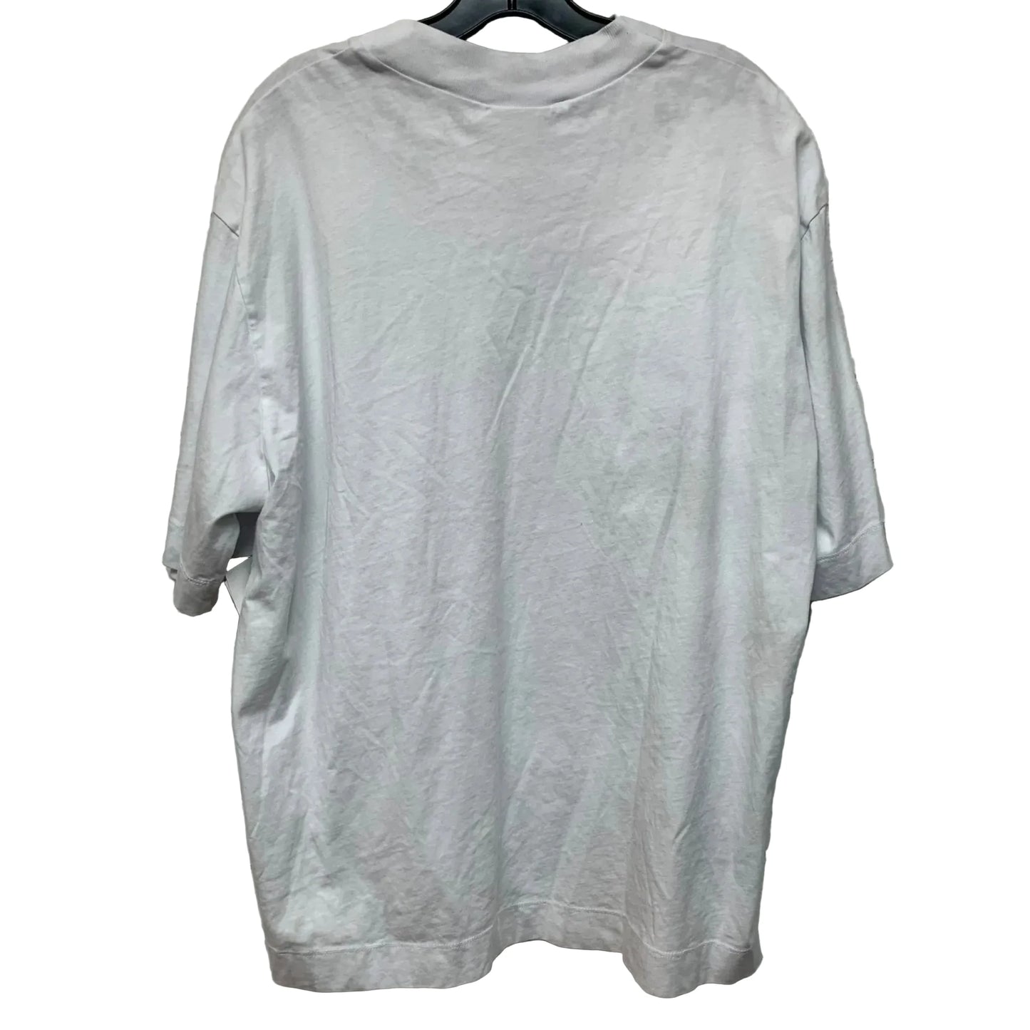 Top Short Sleeve Designer By Farm Rio In Grey & White, Size: L