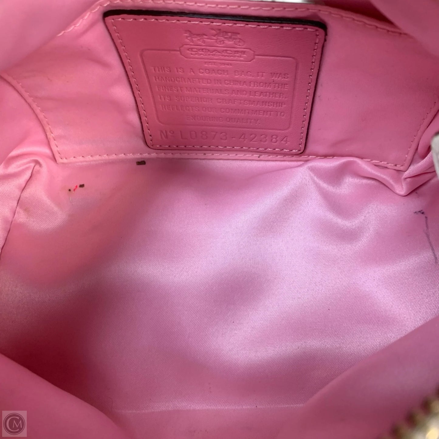 Handbag Designer By Coach, Size: Small
