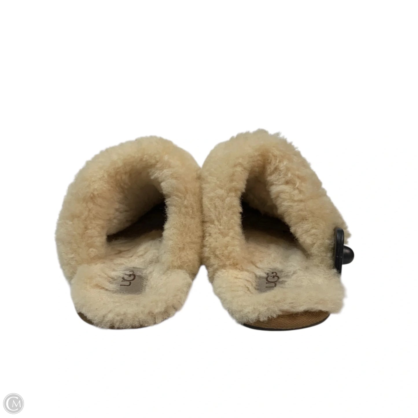 Slippers Designer By Ugg In Tan, Size: 8