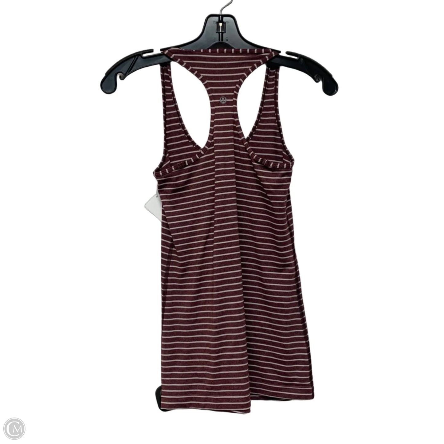 Athletic Tank Top By Lululemon In Striped Pattern, Size: S