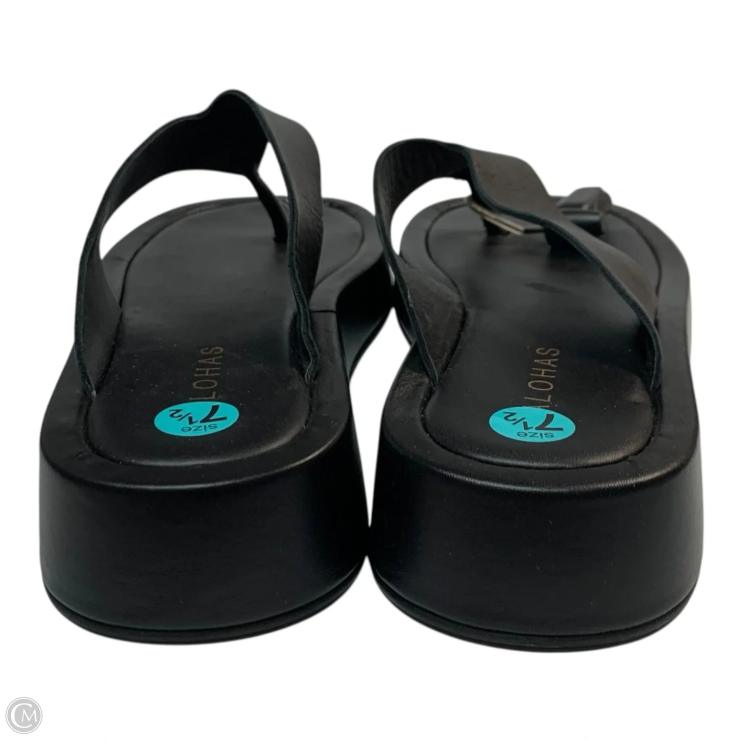 Sandals Heels Platform By Alohas In Black, Size: 7.5
