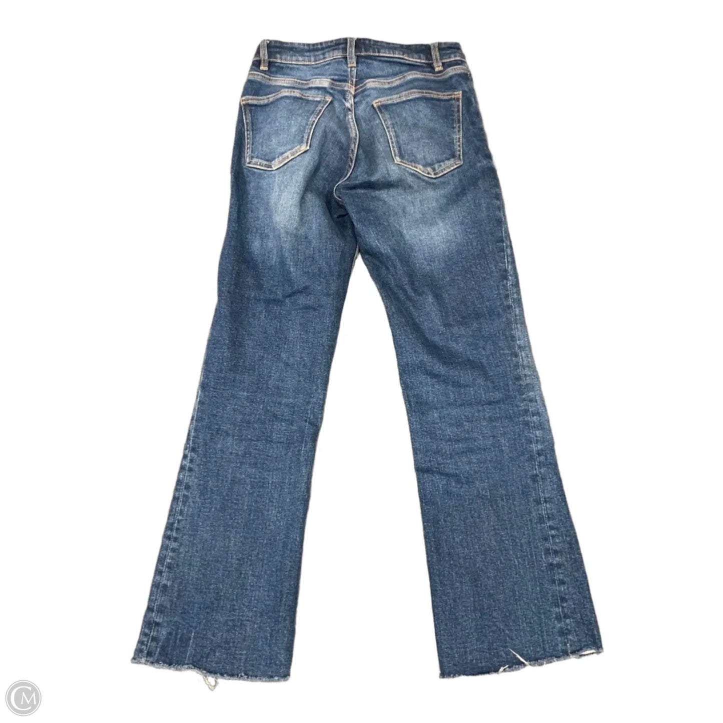 Jeans Straight By Zara In Blue Denim, Size: 0