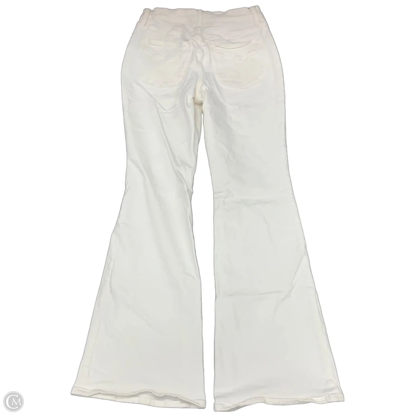 Jeans Flared By Madewell In White Denim, Size: 6