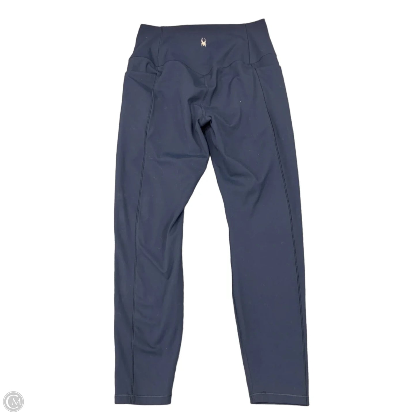 Athletic Leggings By Spyder In Navy, Size: M