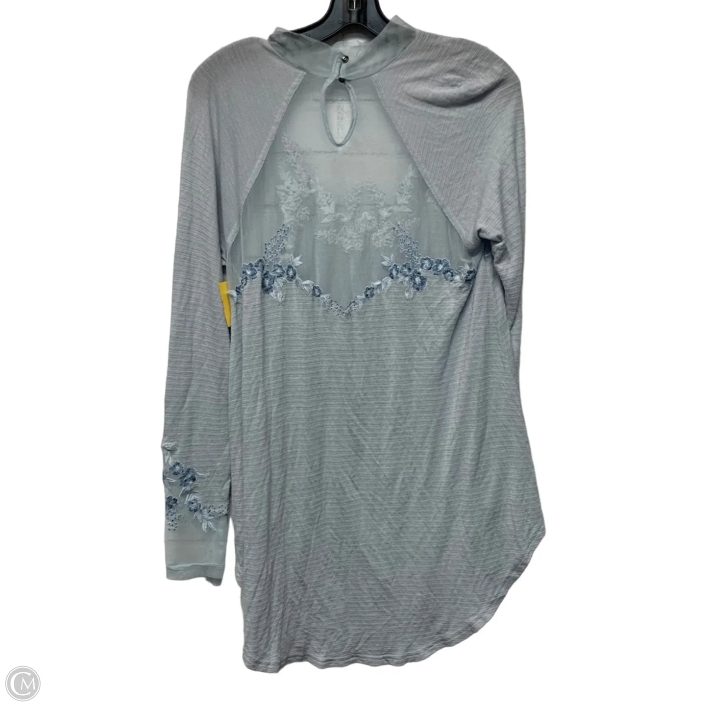 Tunic Long Sleeve By Free People In Blue, Size: L