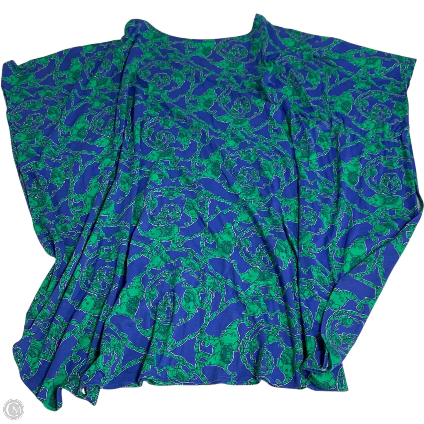 Tunic Designer By Lilly Pulitzer In Blue & Green, Size: M