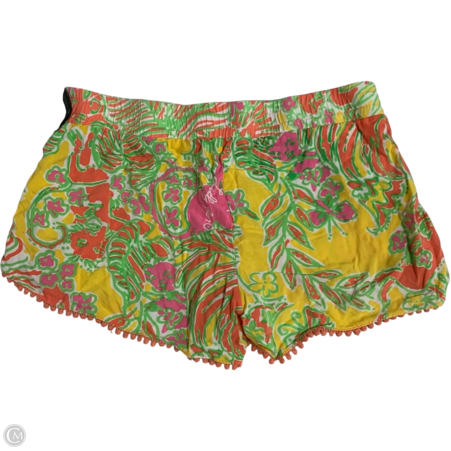 Shorts Designer By Lilly Pulitzer In Green & Yellow, Size: Xs