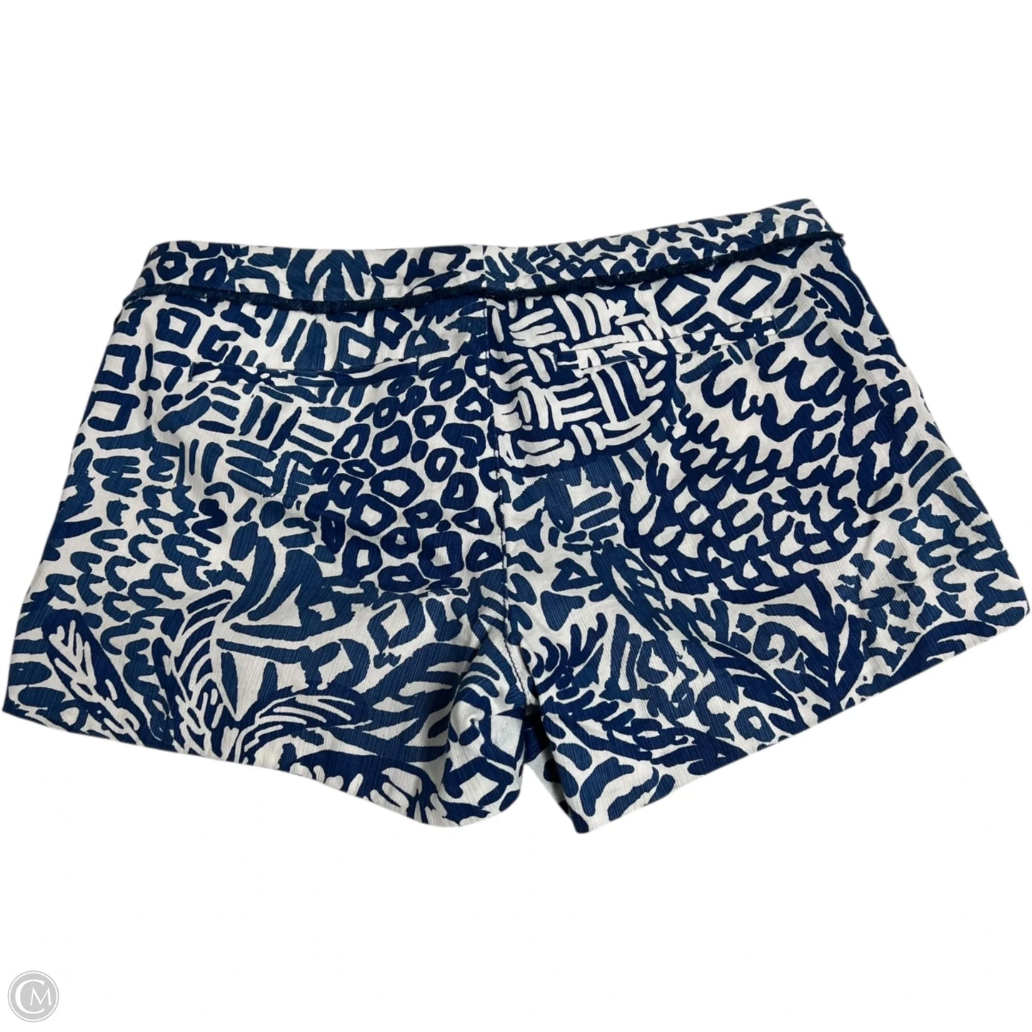 Shorts Designer By Lilly Pulitzer In Blue & White, Size: 2