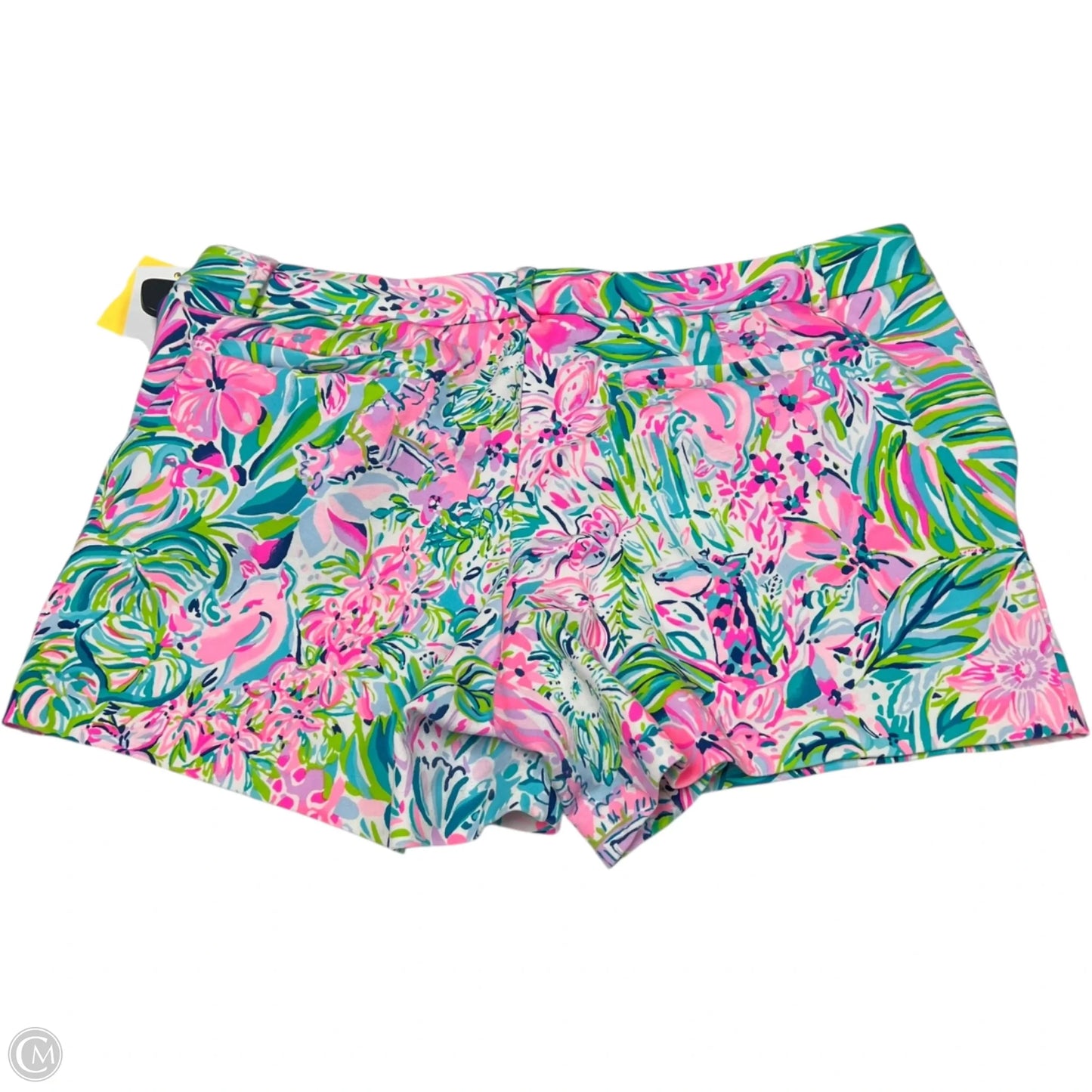 Shorts Designer By Lilly Pulitzer In Green & Pink, Size: 14