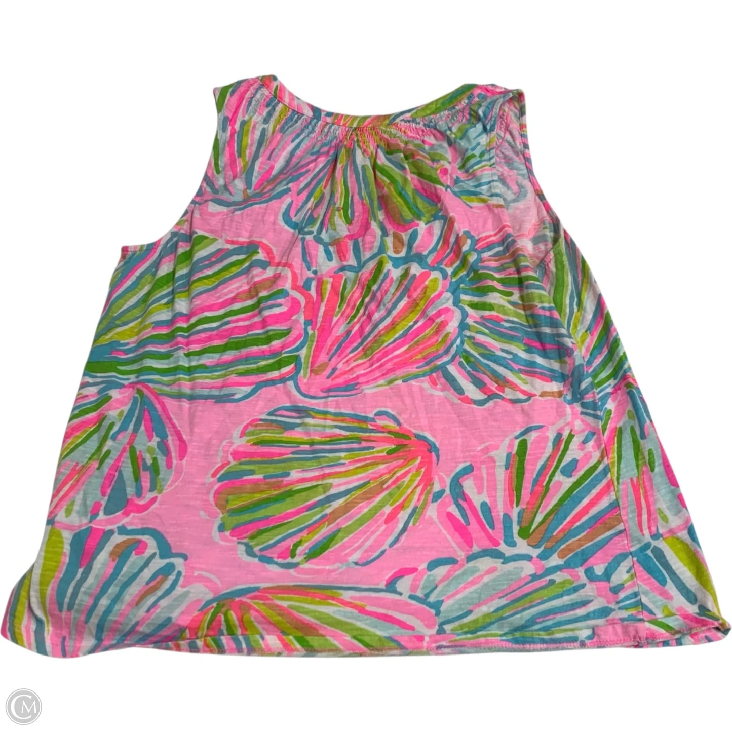 Top Sleeveless Designer By Lilly Pulitzer In Blue & Pink, Size: L