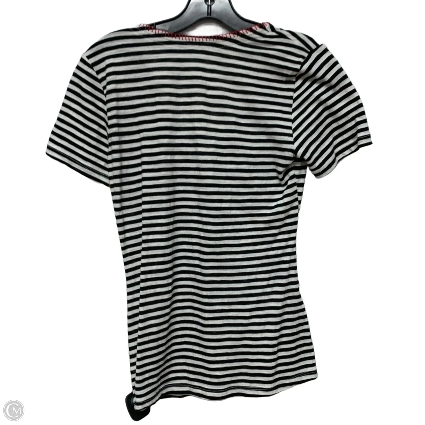 Top Short Sleeve By Anthropologie In Striped Pattern, Size: Xs
