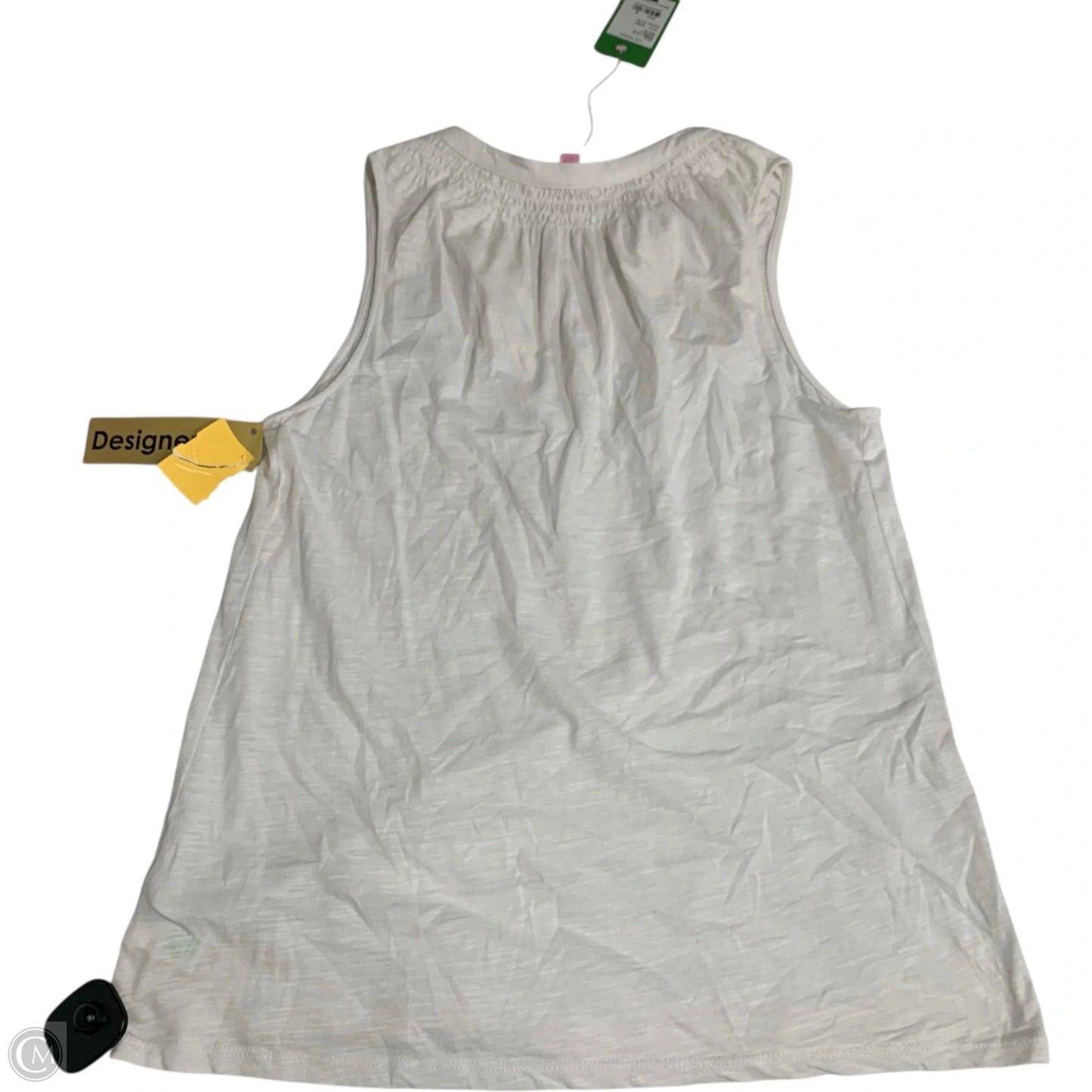 Top Sleeveless Designer By Lilly Pulitzer In White, Size: M