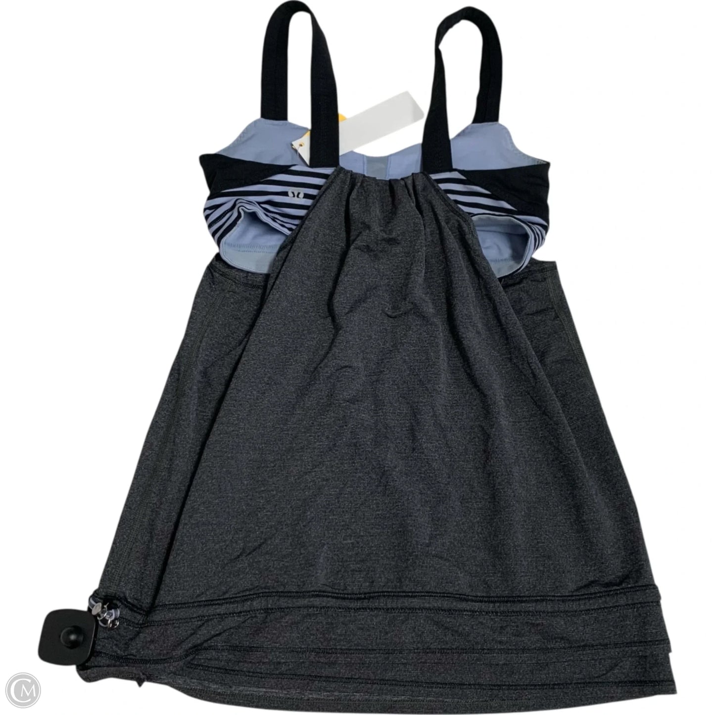 Athletic Tank Top By Lululemon In Black & Blue, Size: S