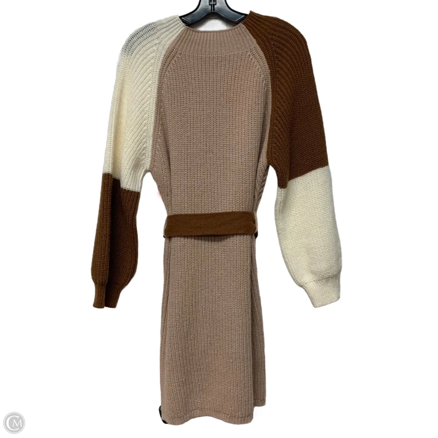 Dress Sweater By Shein In Brown & Pink, Size: L