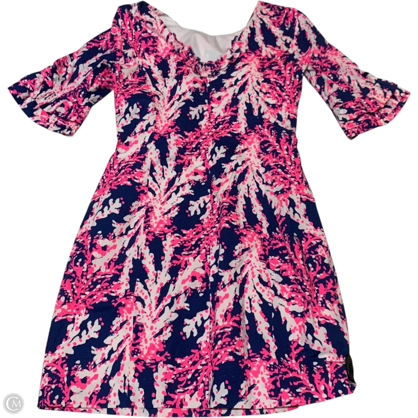 Dress Designer By Lilly Pulitzer In Blue & Pink, Size: Xs