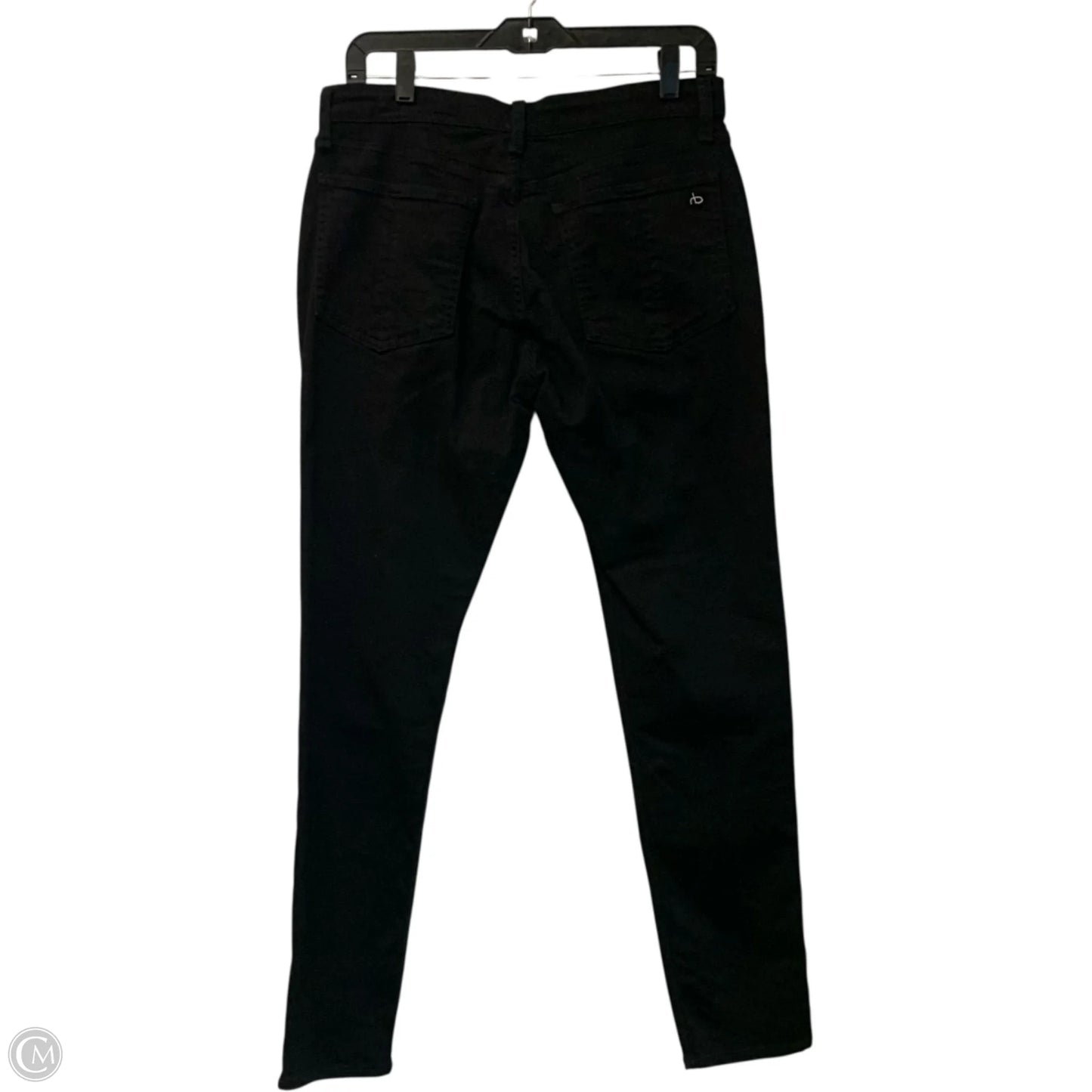 Jeans Wide Leg By Rag And Bone In Black Denim, Size: 10