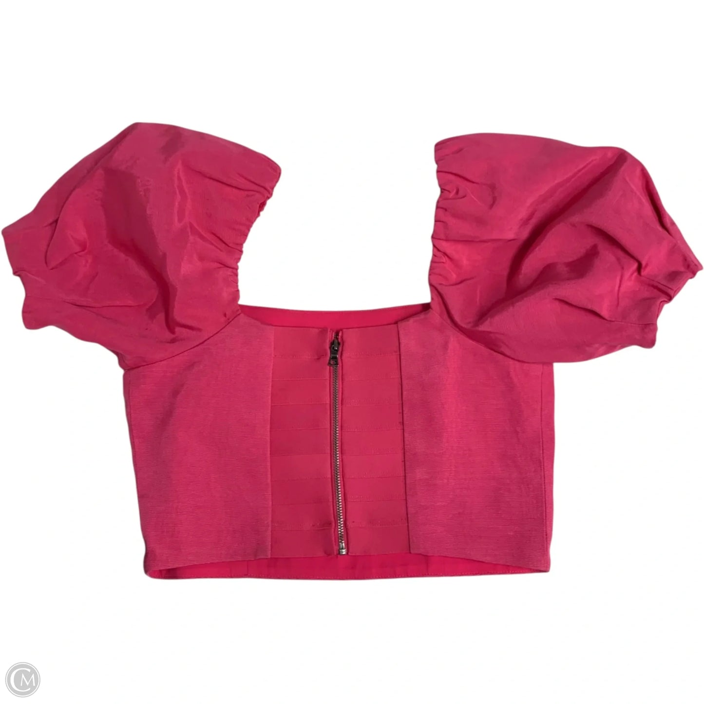 Top Short Sleeve Designer By Alice + Olivia In Pink, Size: Xs