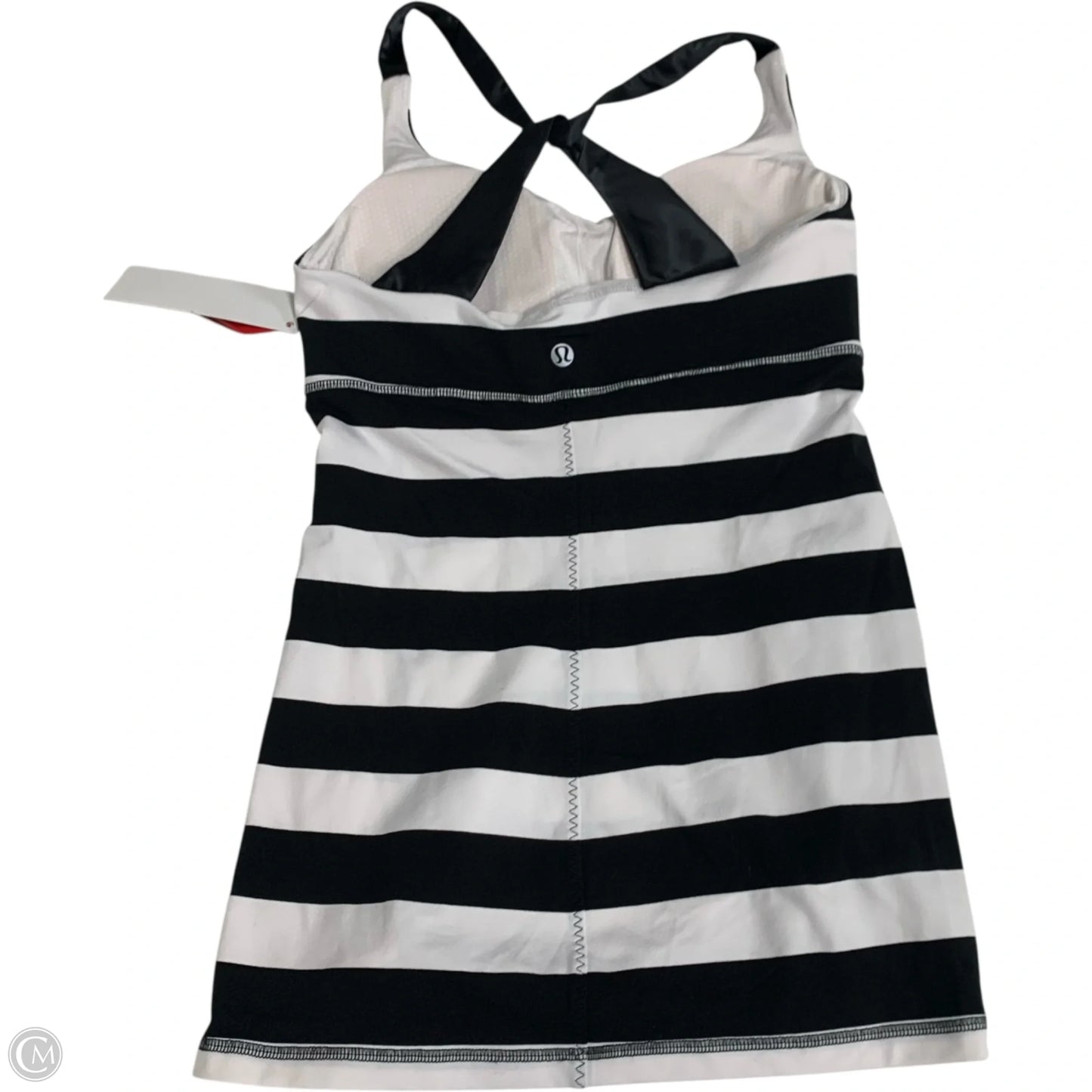 Athletic Tank Top By Lululemon In Black & White, Size: S