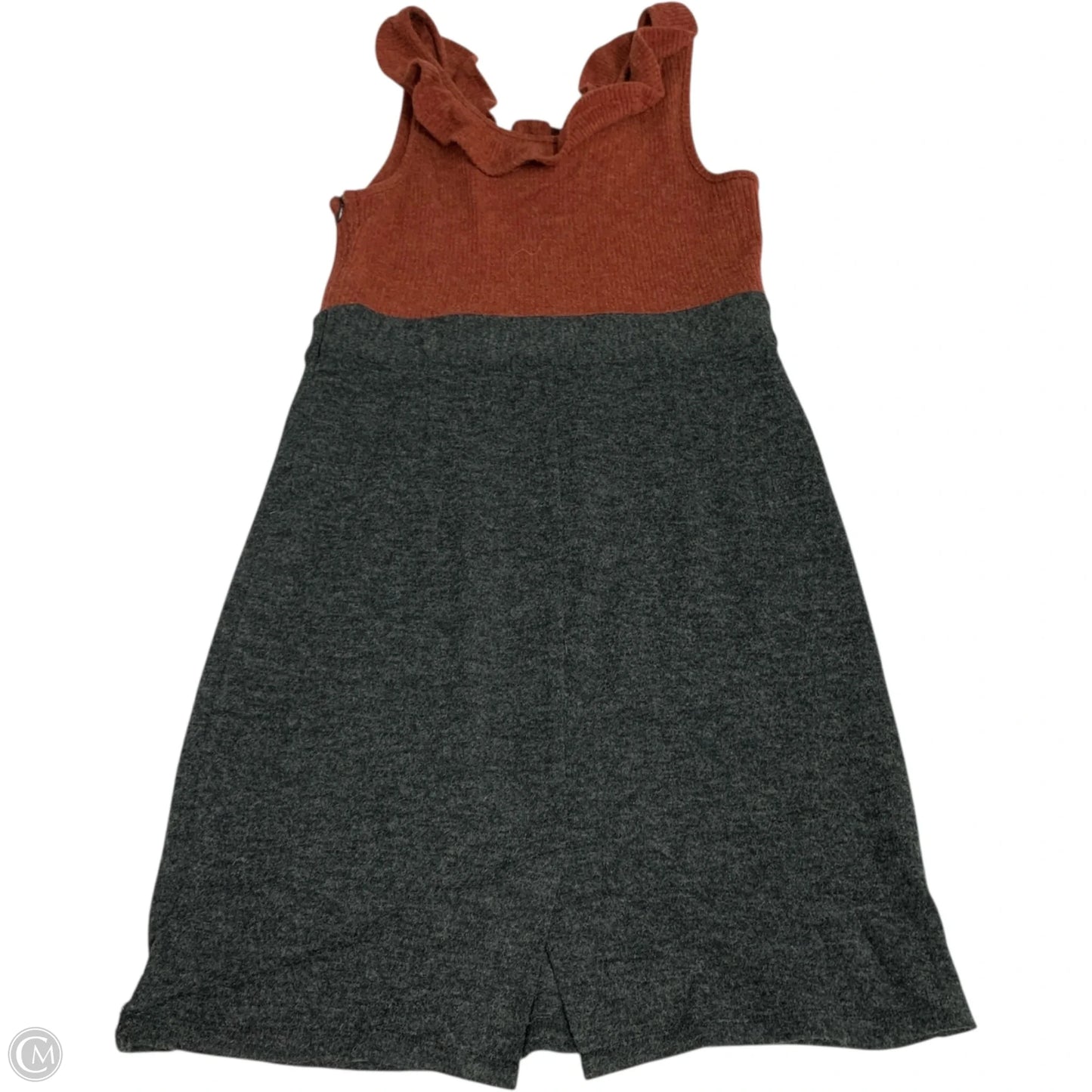 Dress Casual Short By Thml In Grey & Red, Size: L