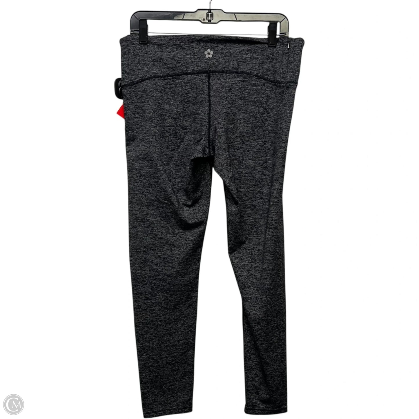 Athletic Leggings By Tuff Athletics In Grey, Size: L