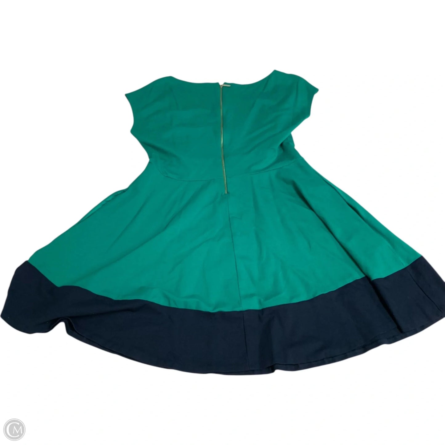 Dress Designer By Kate Spade In Blue & Green, Size: Xl