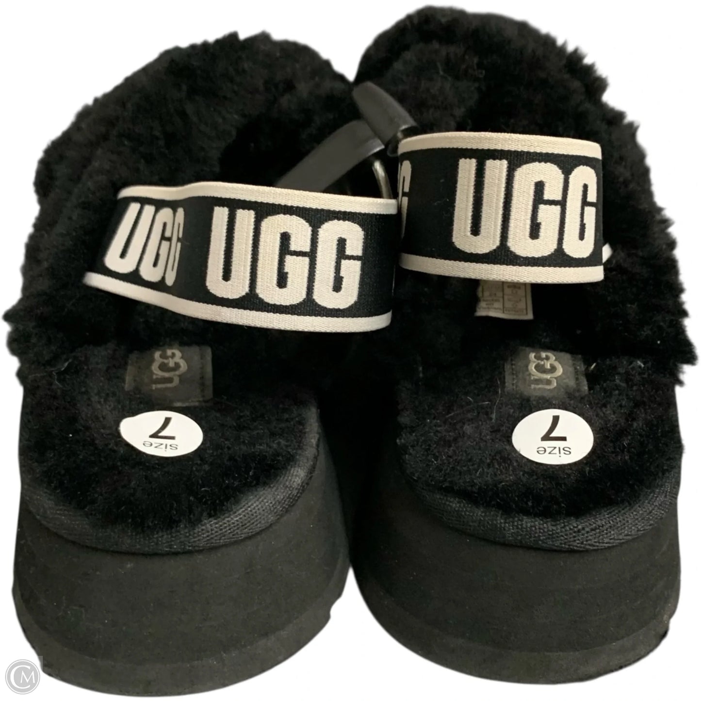 Sandals Designer By Ugg In Black, Size: 7
