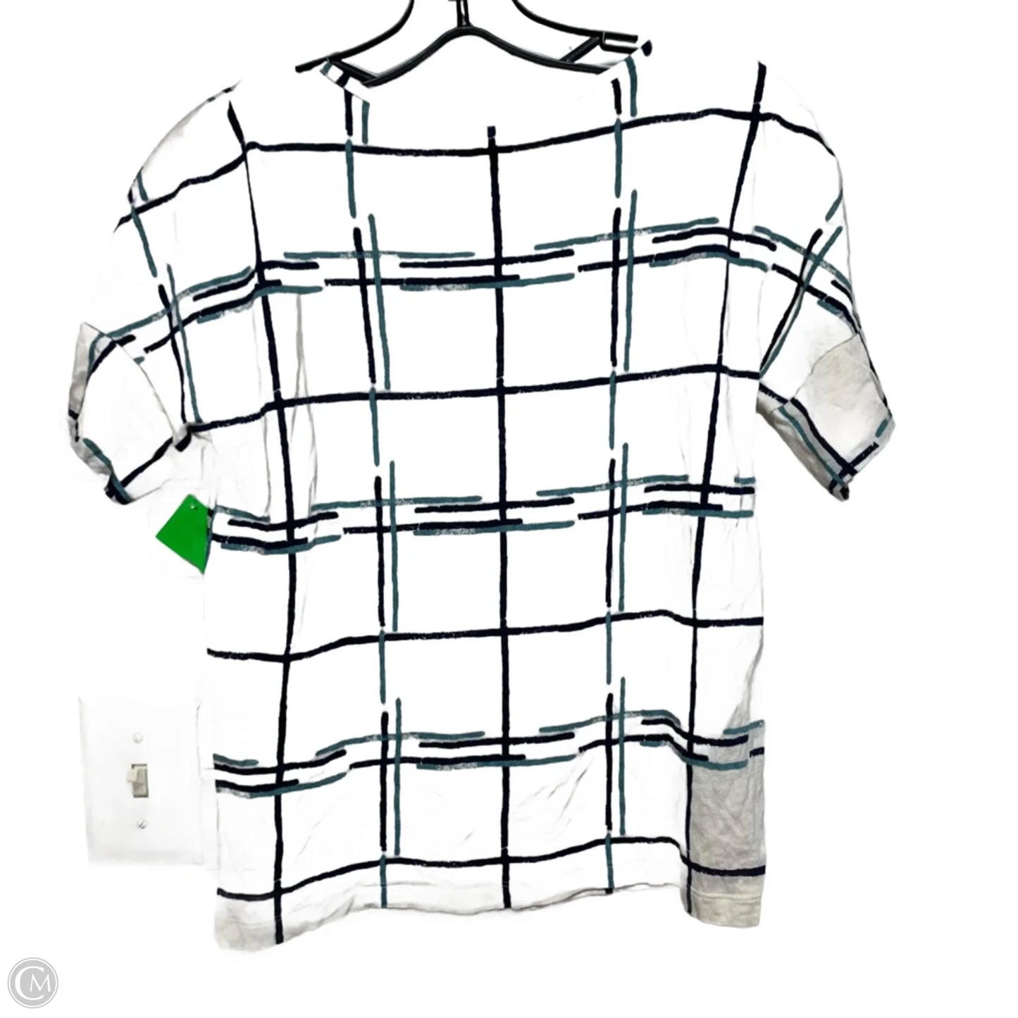 Top Short Sleeve Designer By Tory Burch In White, Size: S