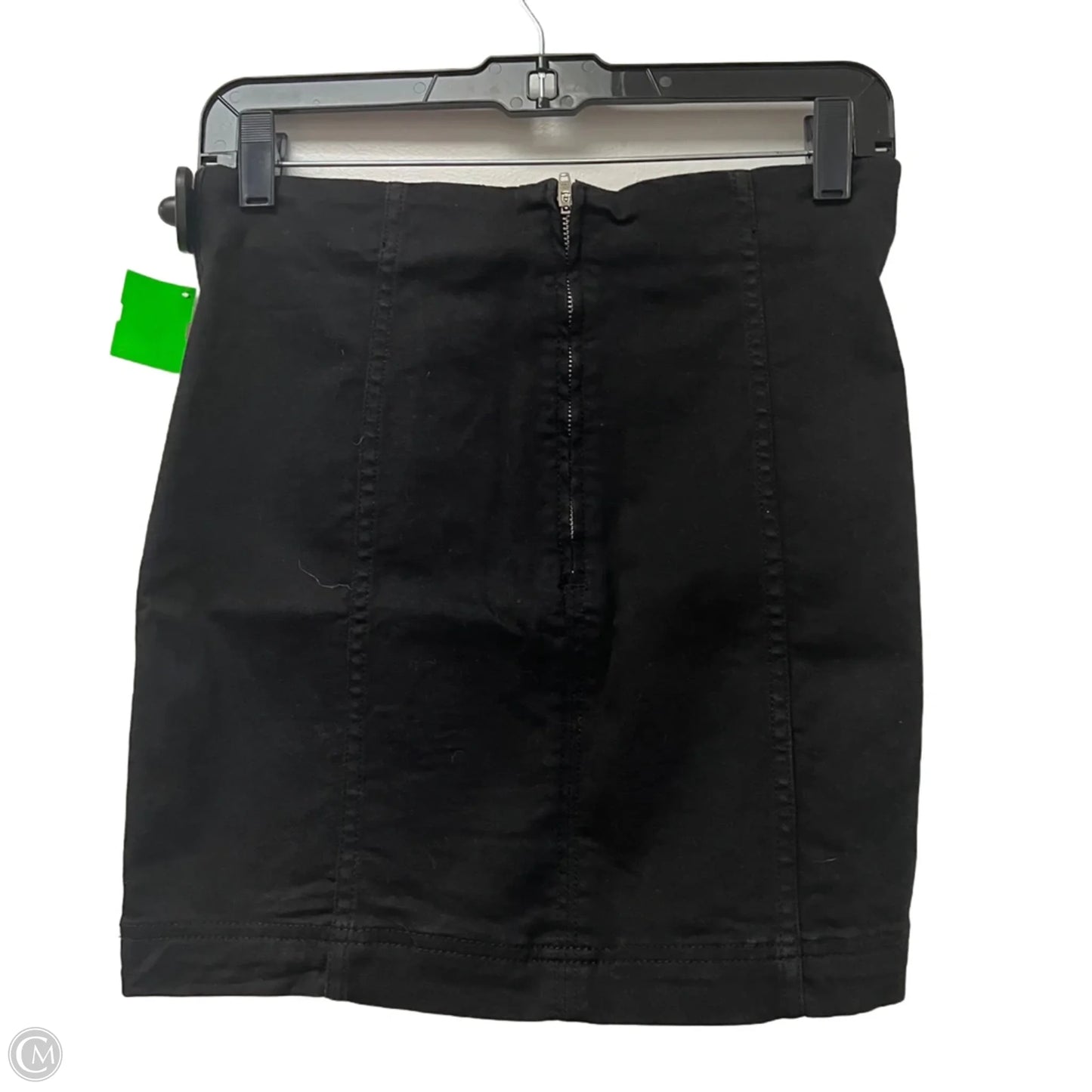 Skirt Mini & Short By Free People In Black Denim, Size: S