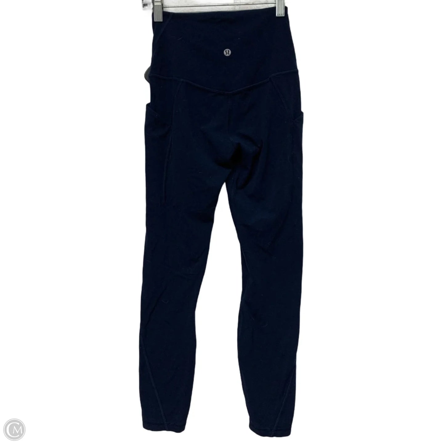 Athletic Leggings By Lululemon In Navy, Size: Xs