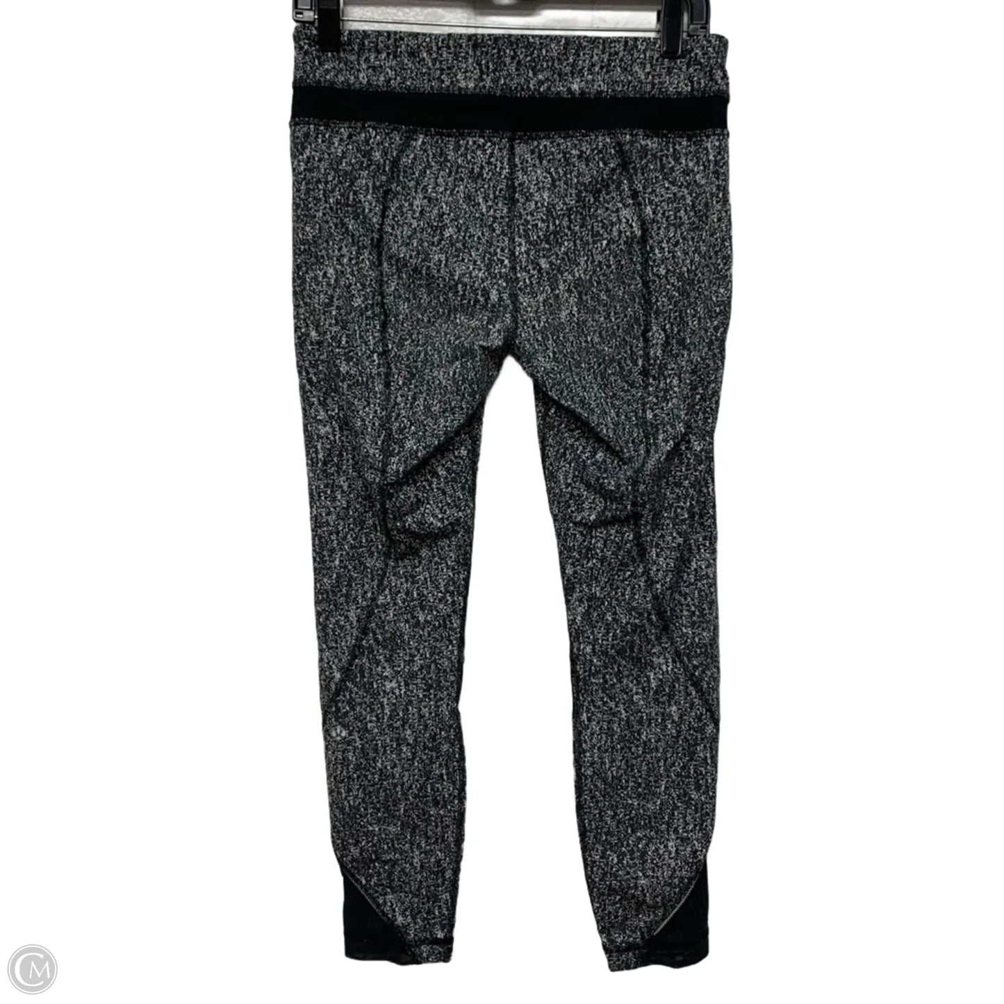 Athletic Leggings By Lululemon In Black & White, Size: M