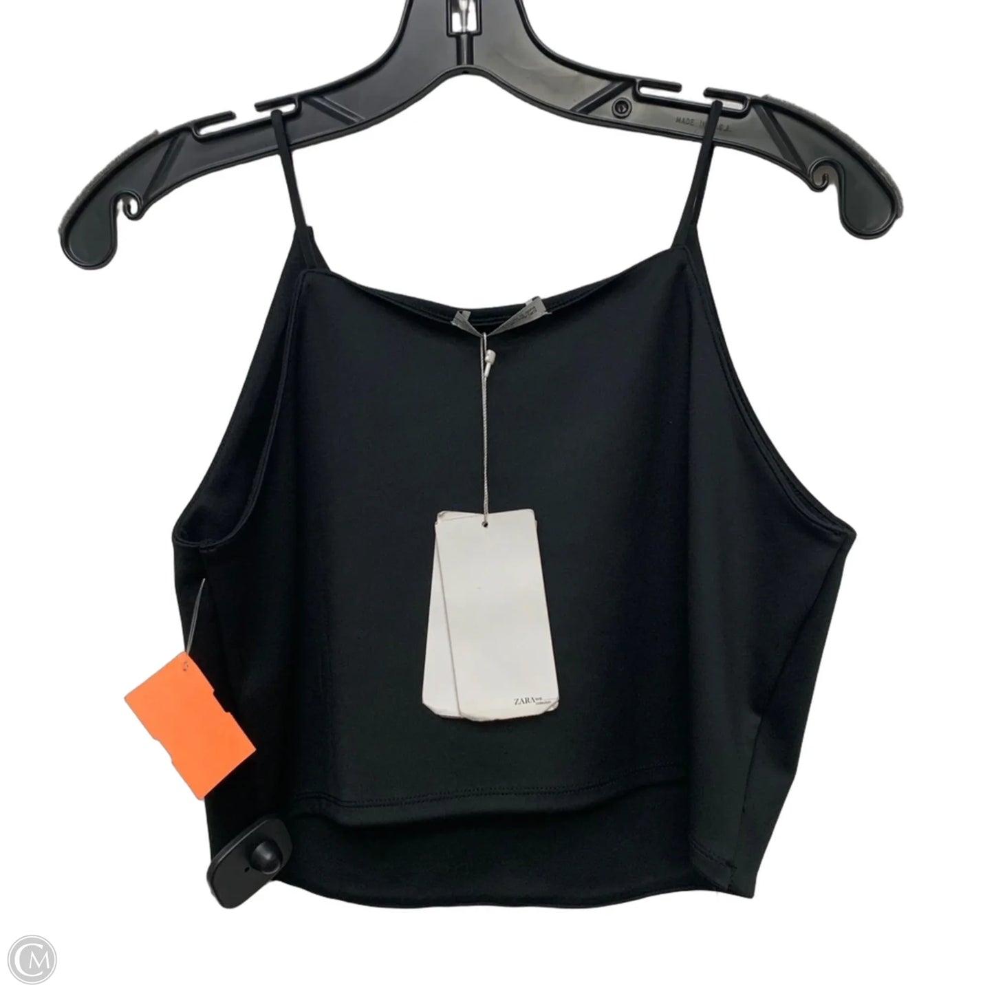 Top Sleeveless By Zara In Black, Size: L