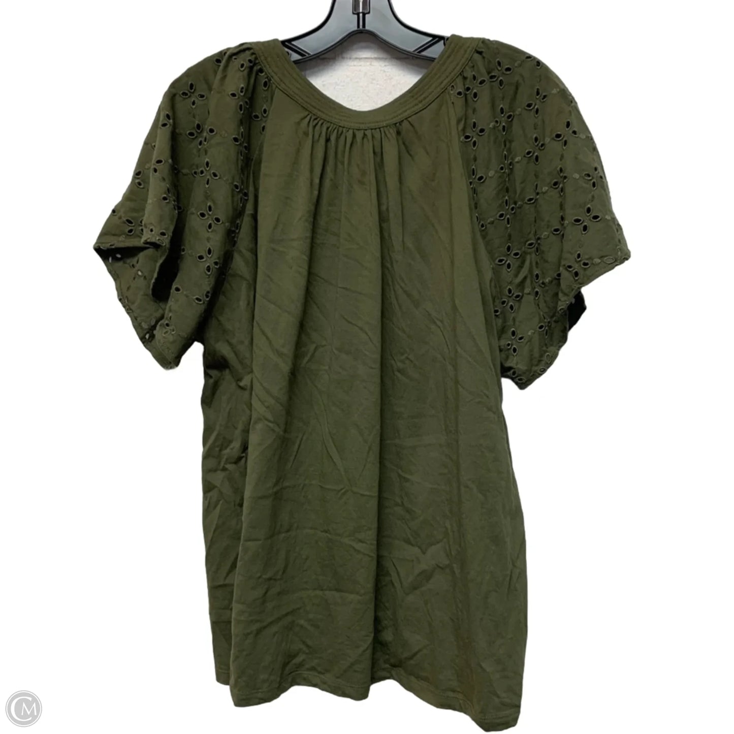 Top Short Sleeve By Philosophy In Green, Size: 2x