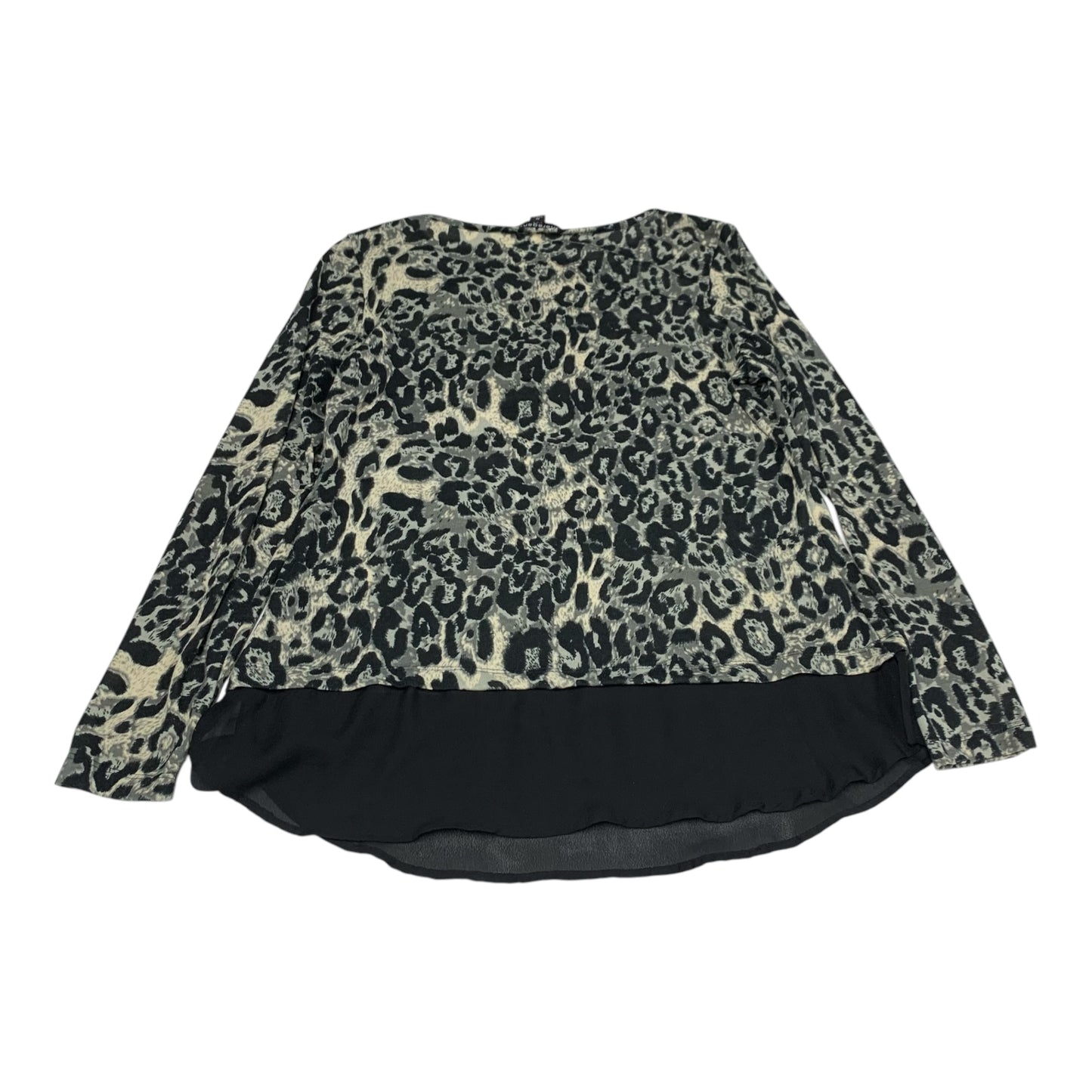 Top Long Sleeve By Sharagano In Animal Print, Size: M