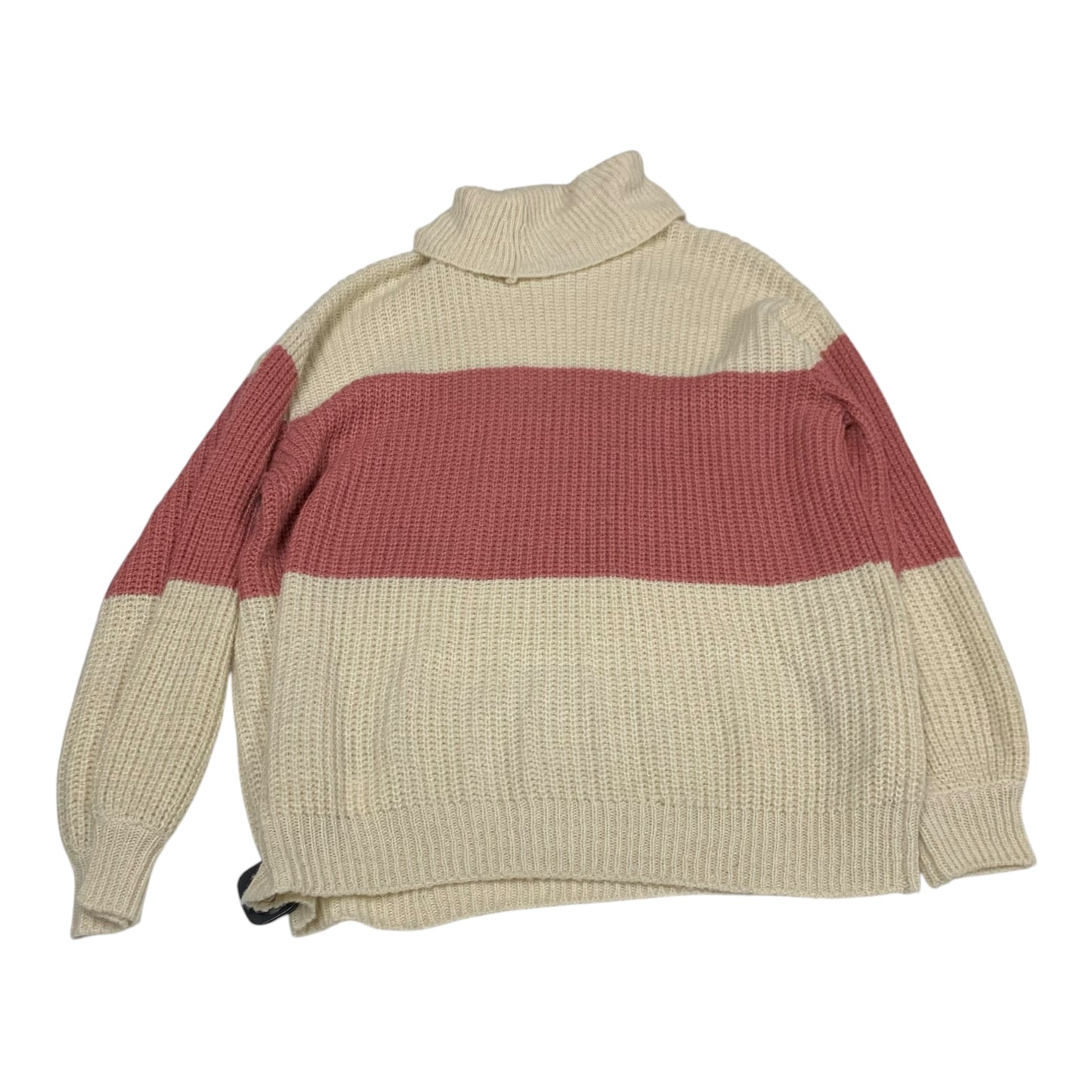 Sweater By Popsugar In Cream & Pink, Size: L