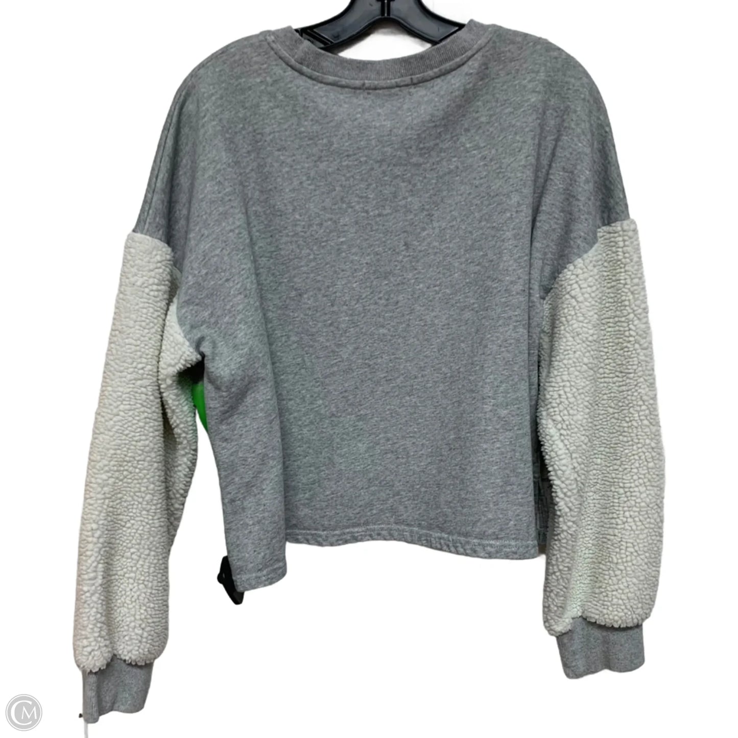 Sweatshirt Crewneck By all: row In Grey & White, Size: M