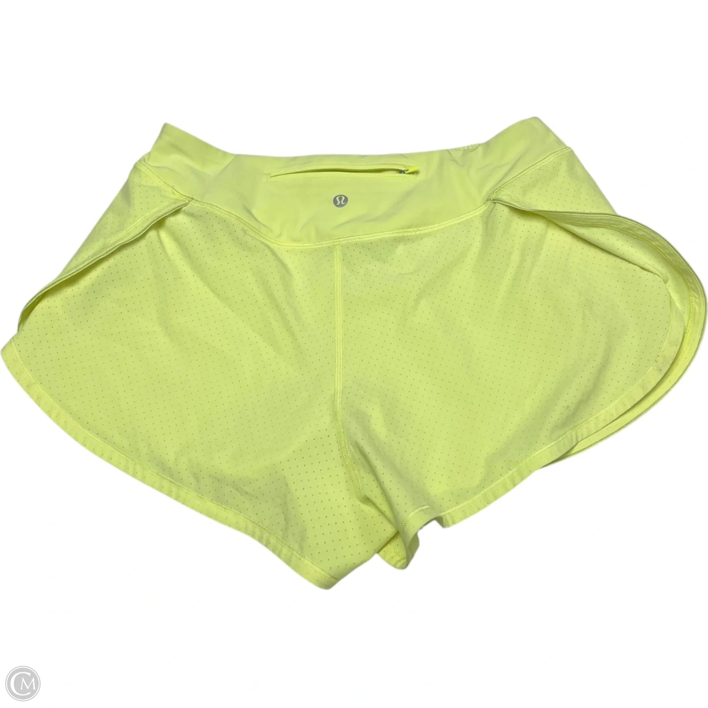 Athletic Shorts By Lululemon In Yellow, Size: M