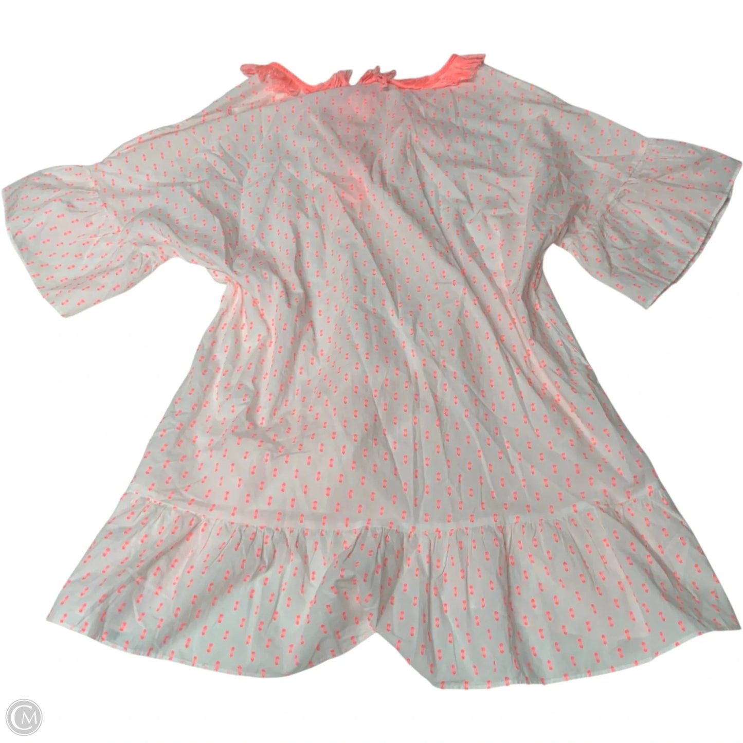 Dress Designer By Lilly Pulitzer In Pink & White, Size: L