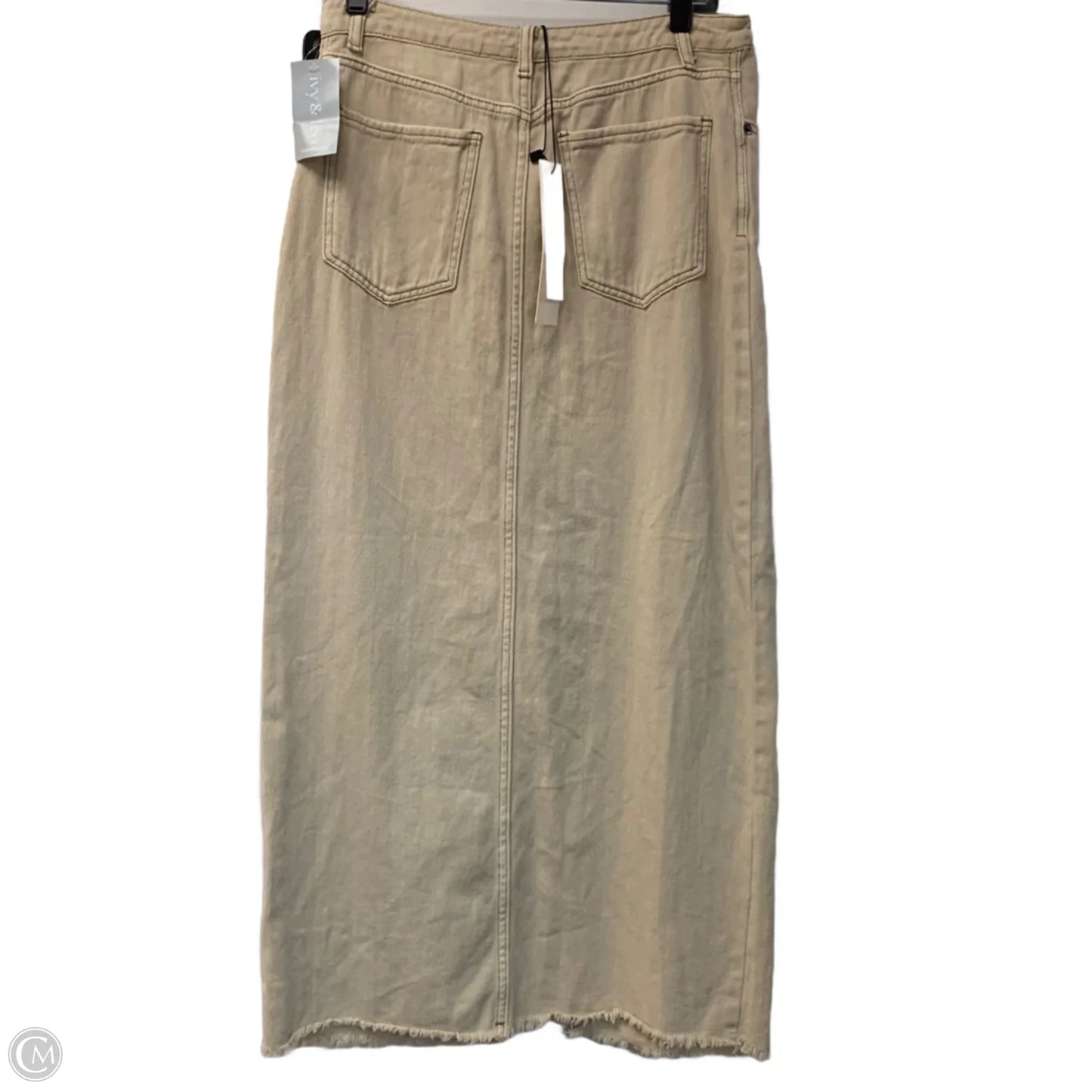 Skirt Midi By Mustard Seed In Beige, Size: M