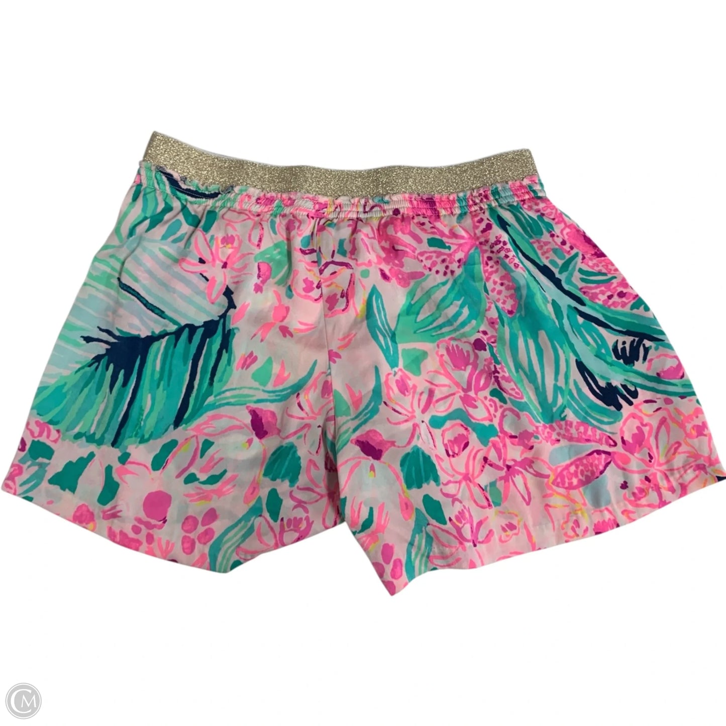 Shorts Designer By Lilly Pulitzer In Green & Pink, Size: S