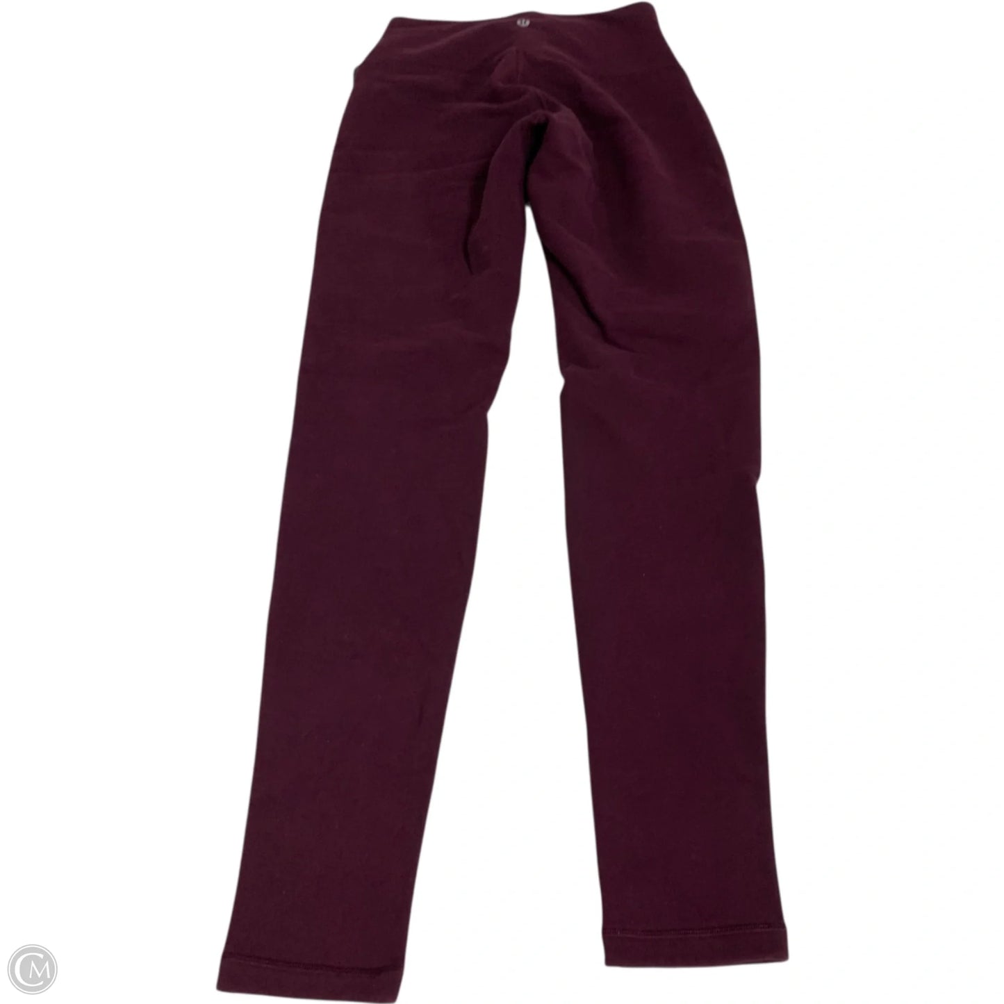 Athletic Leggings By Lululemon In Maroon, Size: S