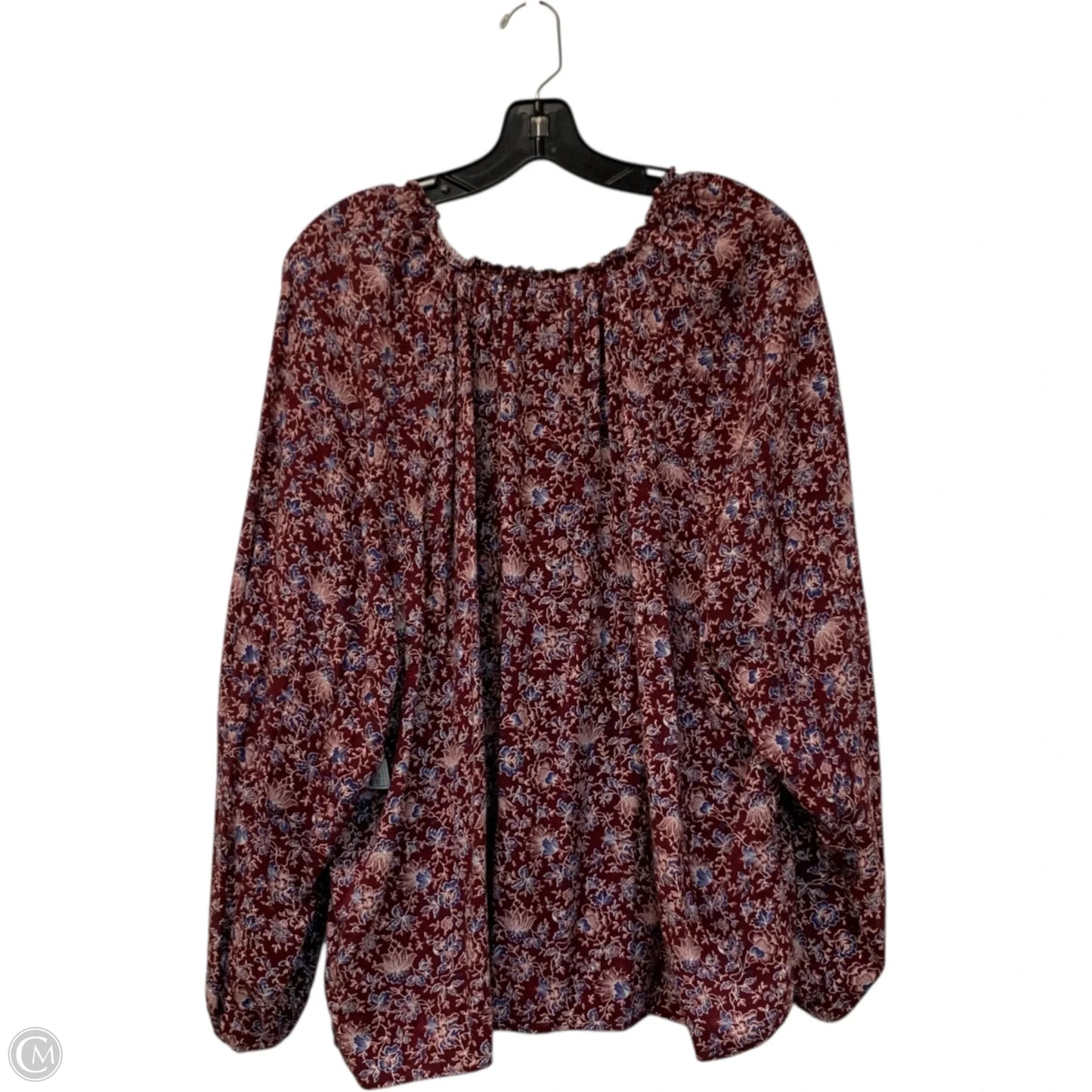 Top Long Sleeve By Old Navy In Floral Print, Size: 1x