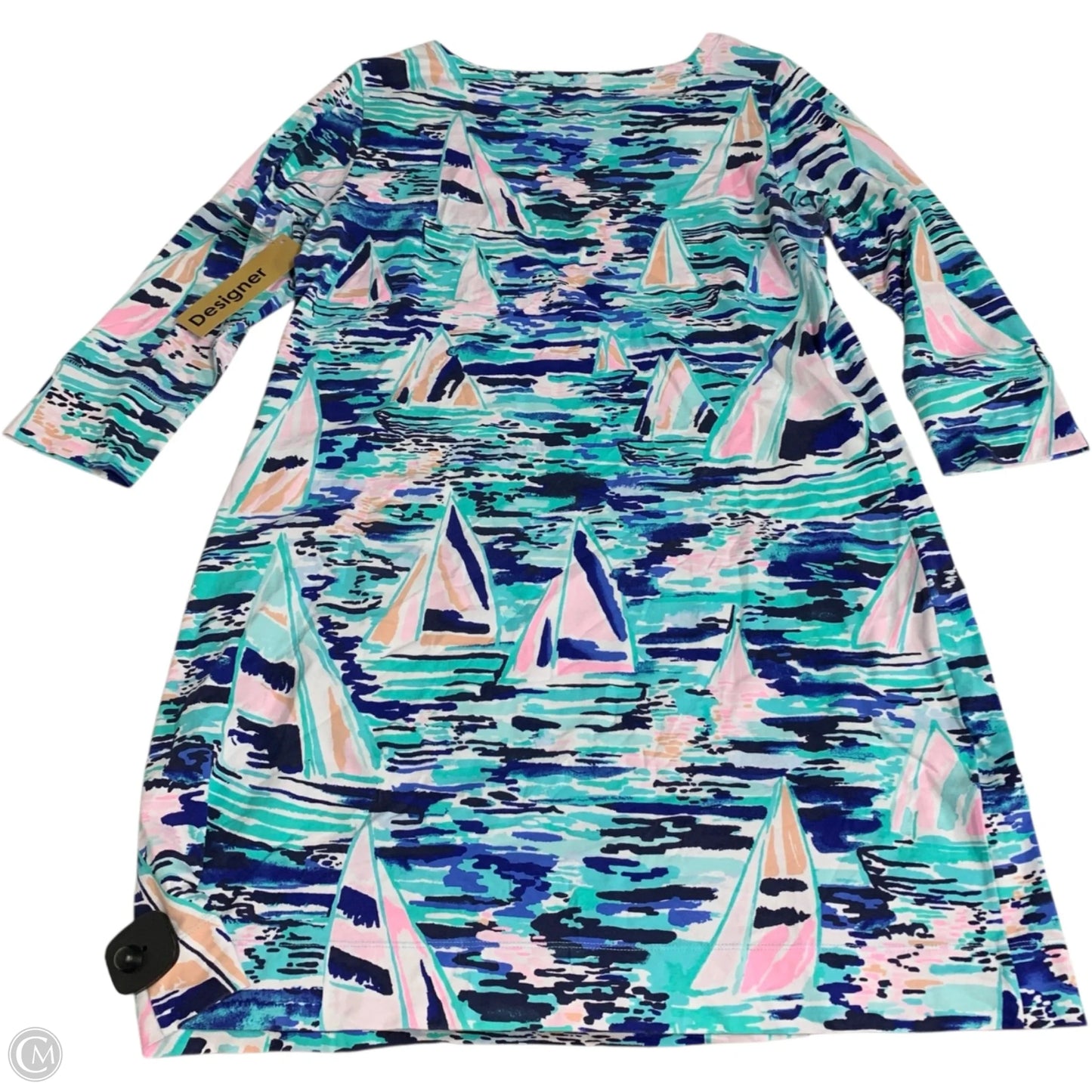 Dress Designer By Lilly Pulitzer In Blue & White, Size: Xl