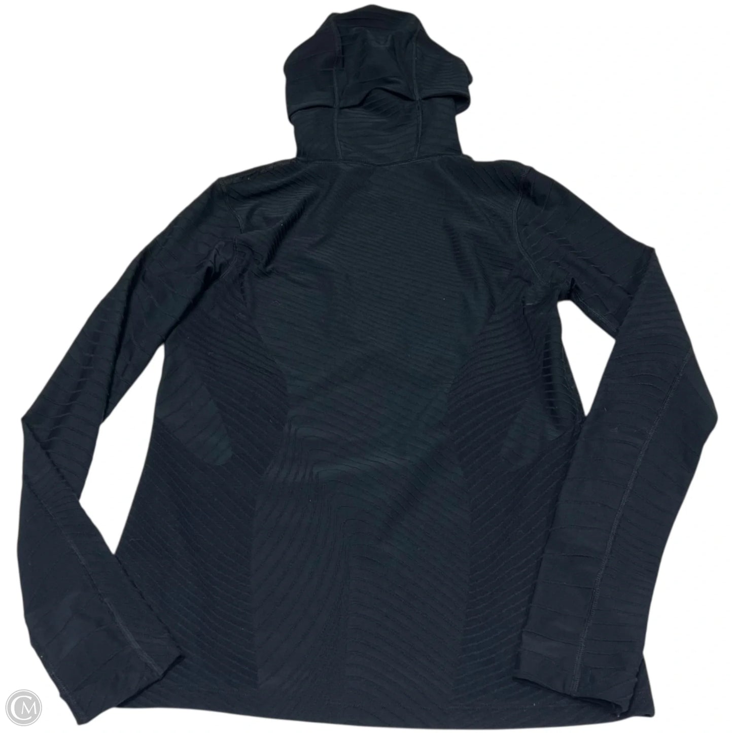 Athletic Top Long Sleeve Hoodie By Nike Apparel In Black, Size: S