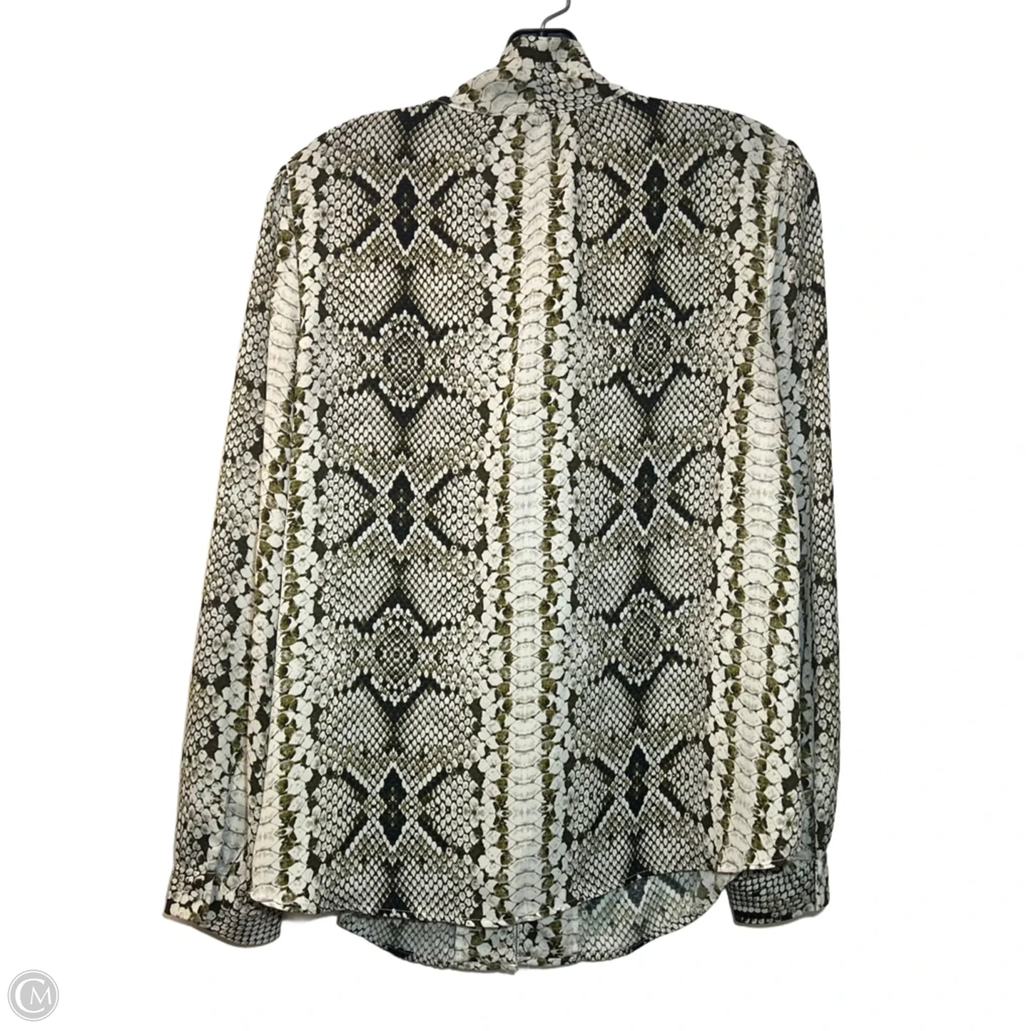 Blouse Long Sleeve By J. Crew In Snakeskin Print, Size: S
