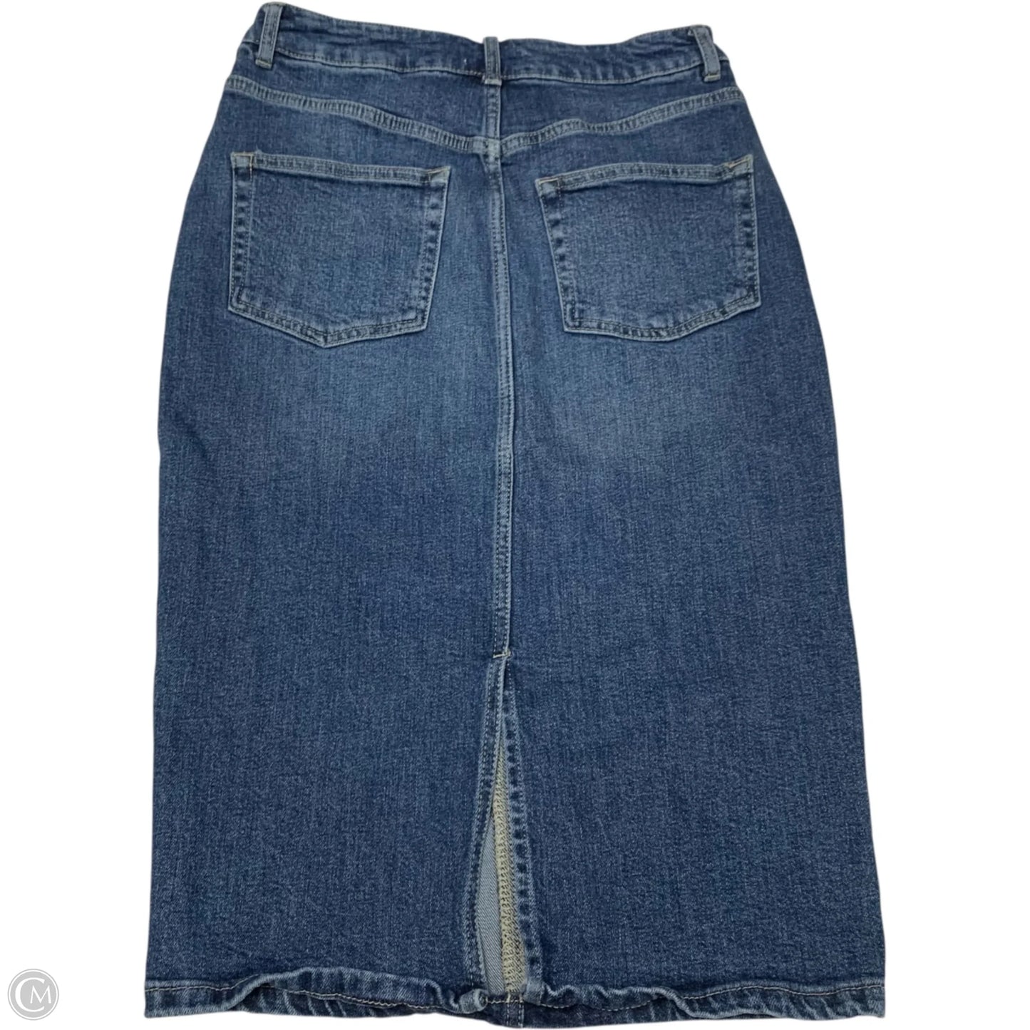 Skirt Midi By Pilcro In Blue Denim, Size: Xs